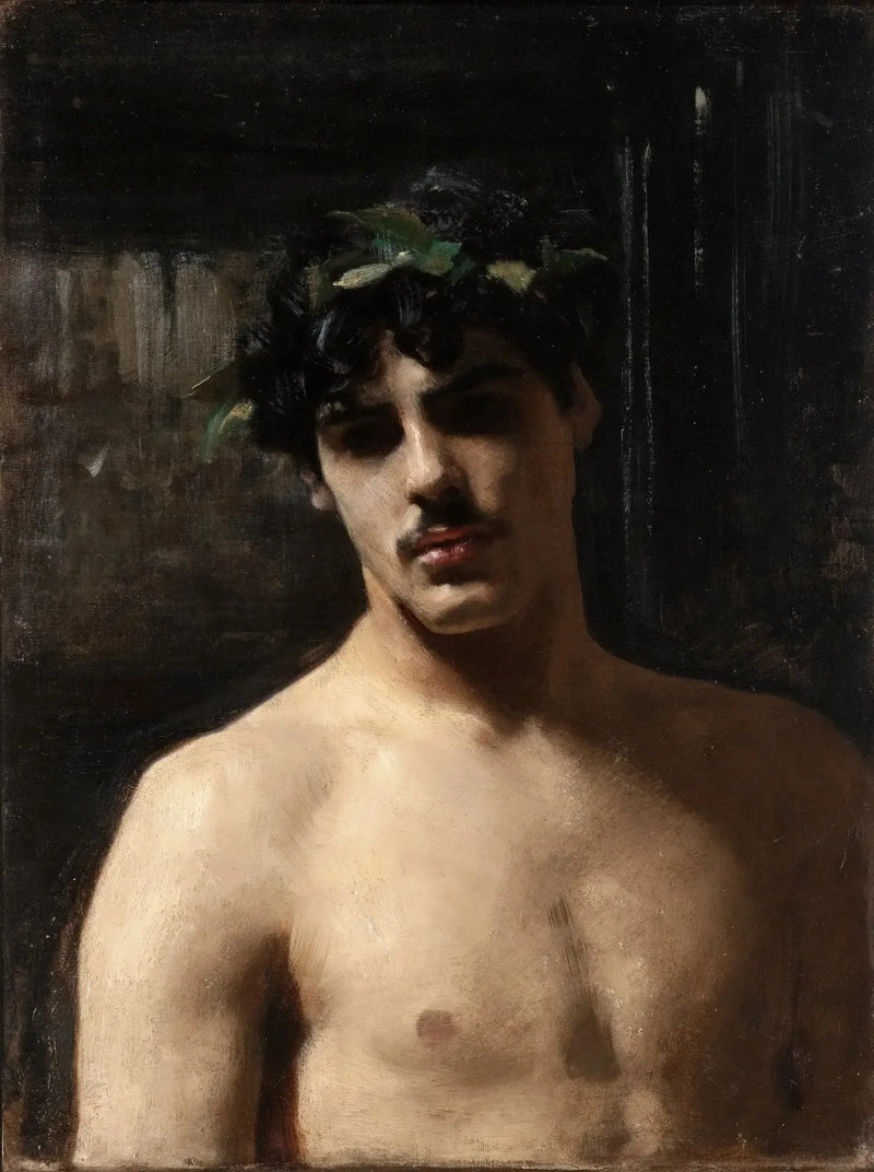 Mand med laurbær - John Singer Sargent