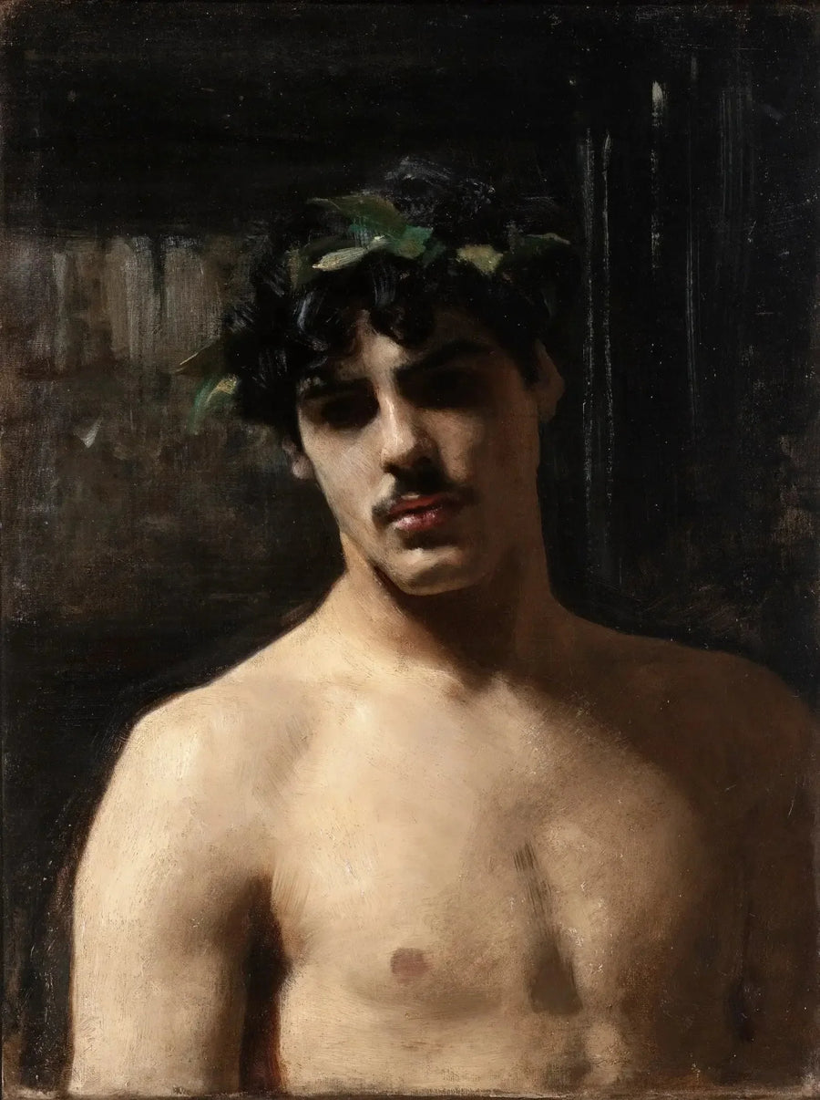 Mand med laurbær - John Singer Sargent