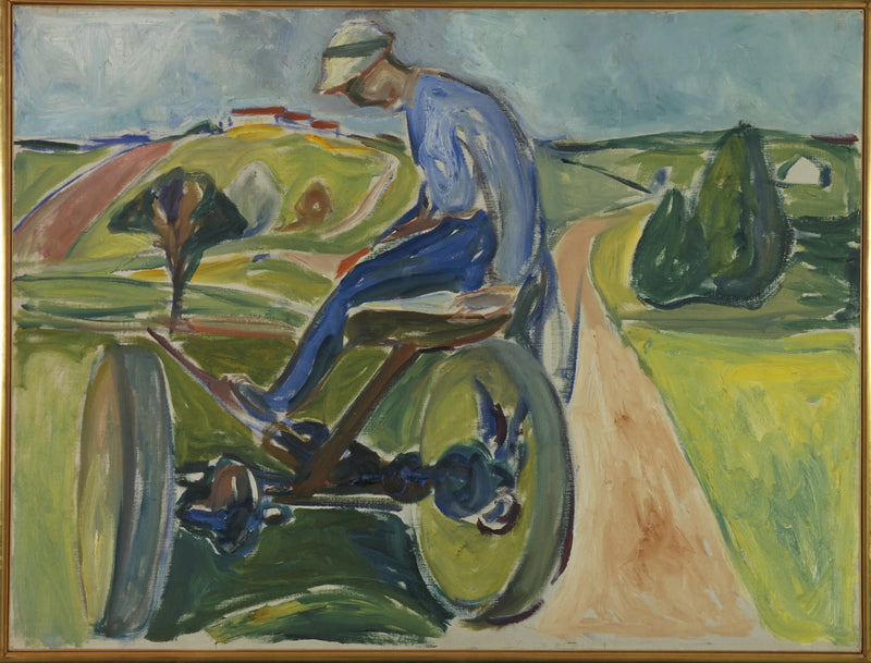 Mand på høstmaskine - Edvard Munch