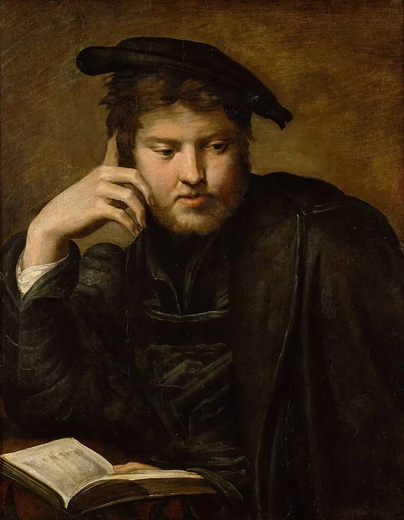 Mand, der holder en bog - Parmigianino