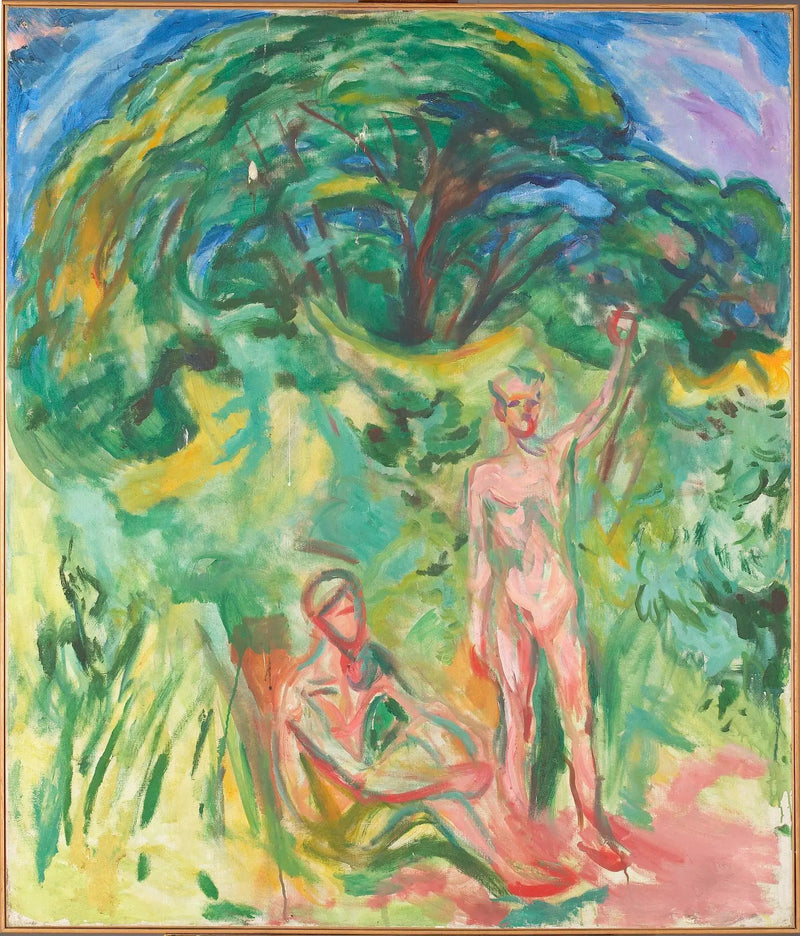 Nøgne mænd i skoven - Edvard Munch