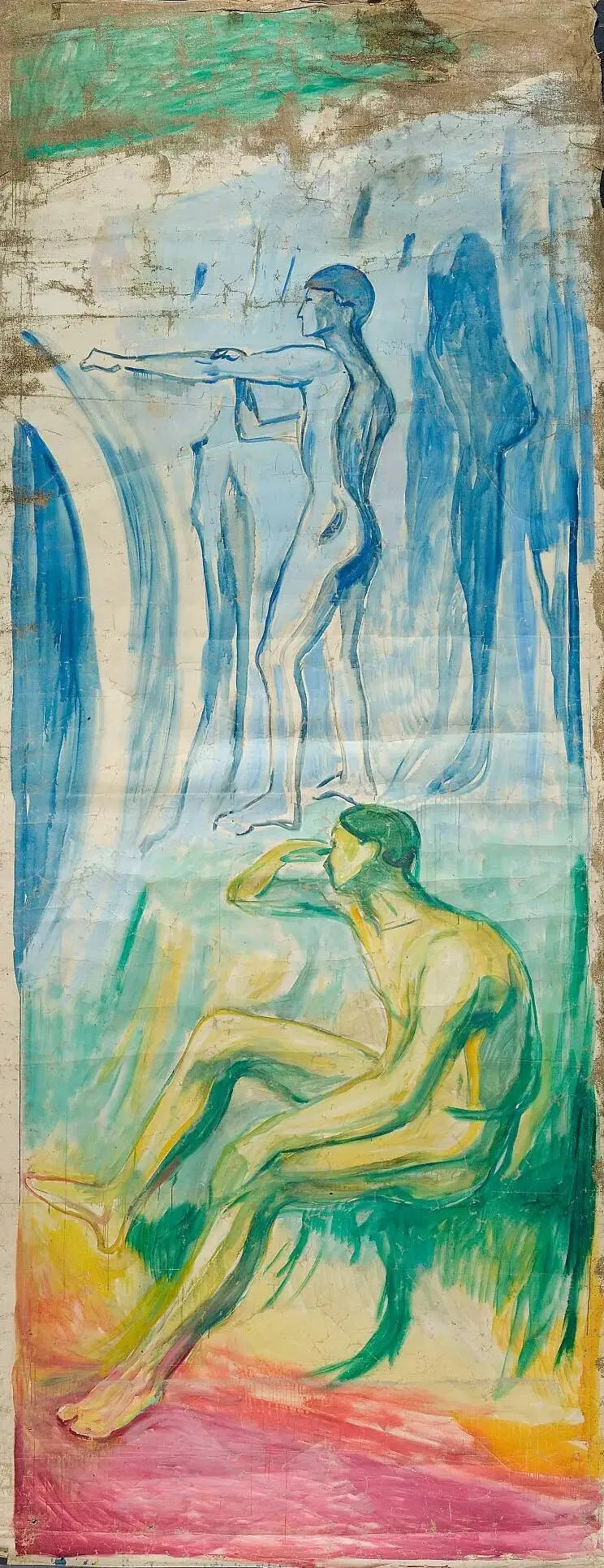 Mænd vendt mod solen - Edvard Munch