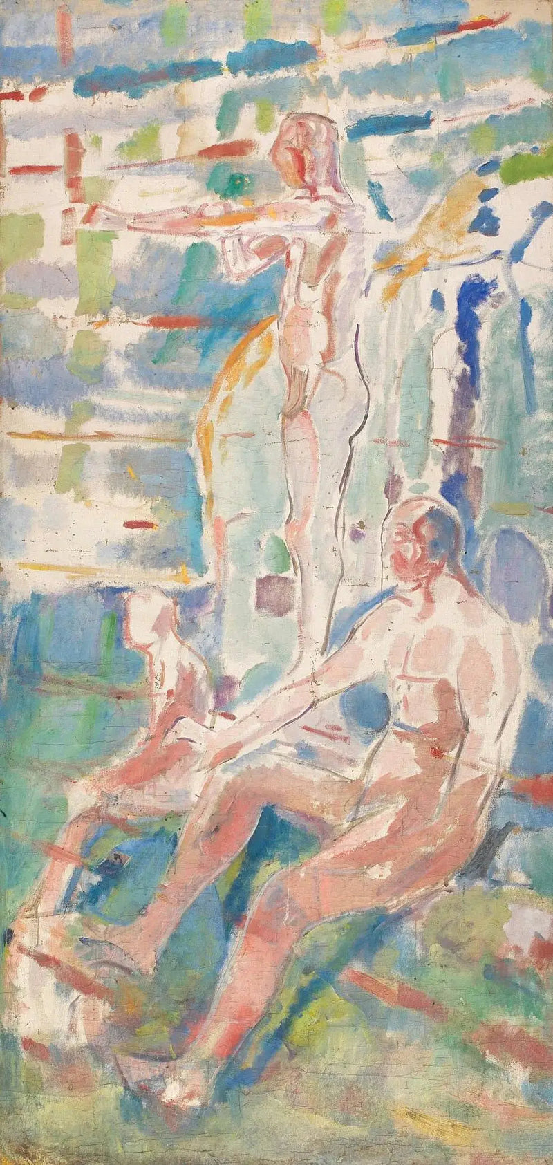 Mænd vendt mod solen - Edvard Munch