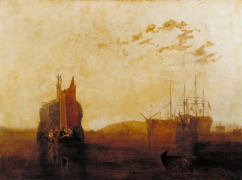 Hulks i Tamar - J. M. W. Turner