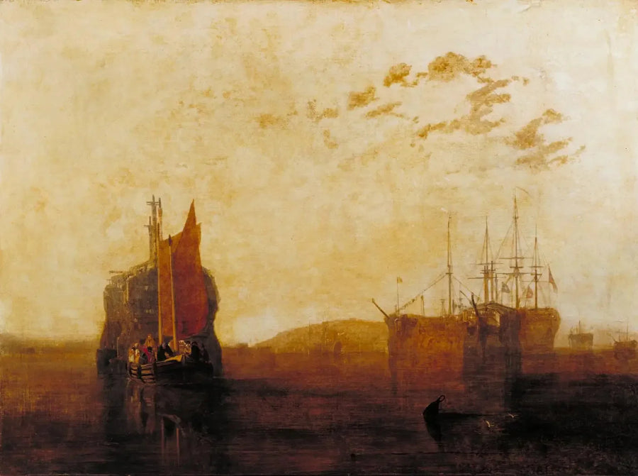 Hulks i Tamar - J. M. W. Turner