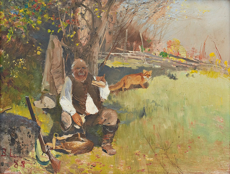 Hunter au petit-déjeuner - Bruno Liljefors