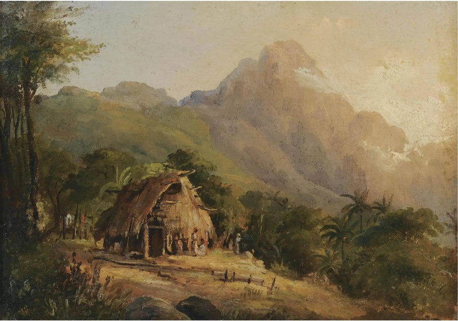 Hytte i et bjerglandskab, Galipan - Camille Pissarro
