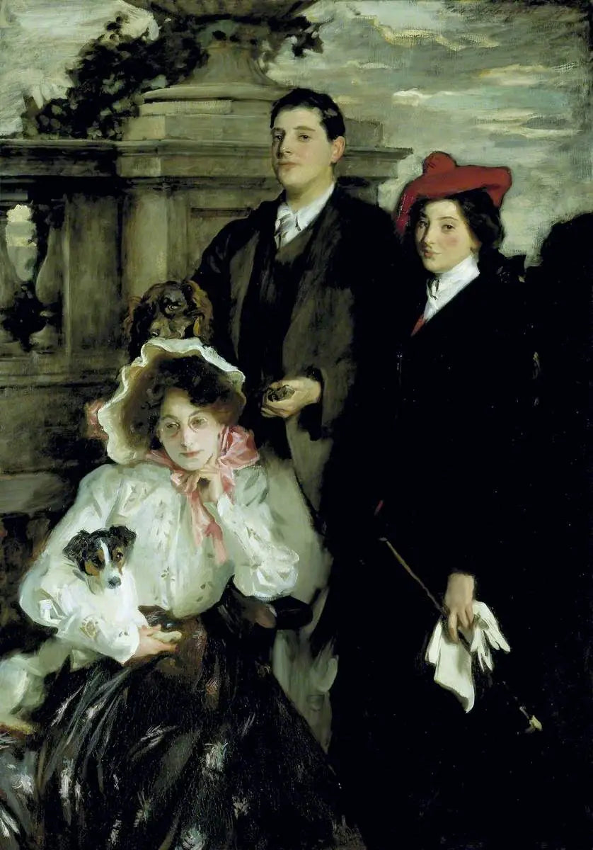 Hylda, Almina og Conway, børn af Asher Wertheimer - John Singer Sargent
