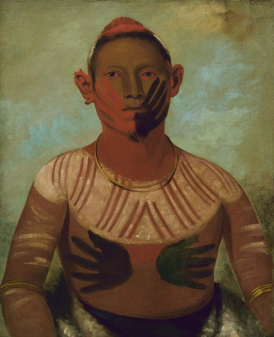 I-o-wáy, en af de vigtigste krigere fra Black Hawk - George Catlin