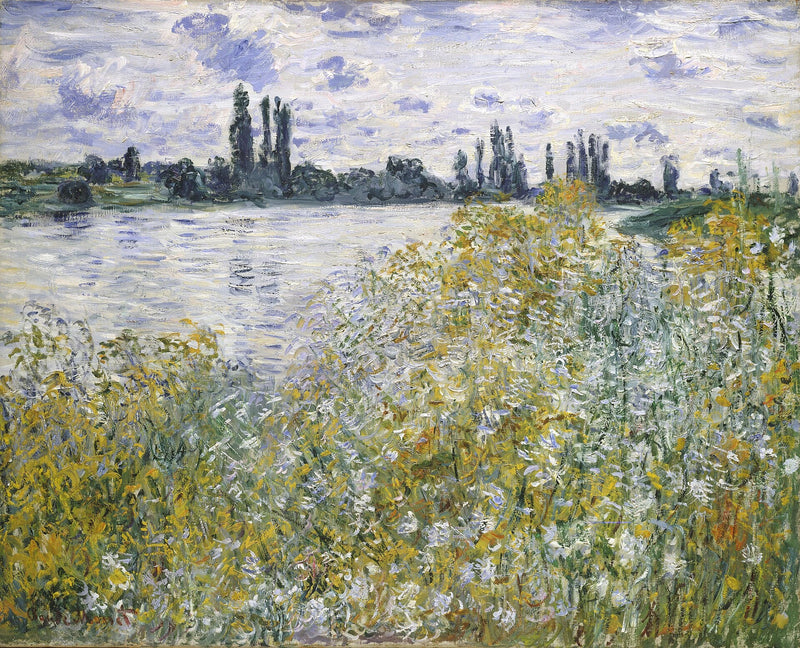 Île aux Fleurs i nærheden af Vétheuil W598 - Claude Monet