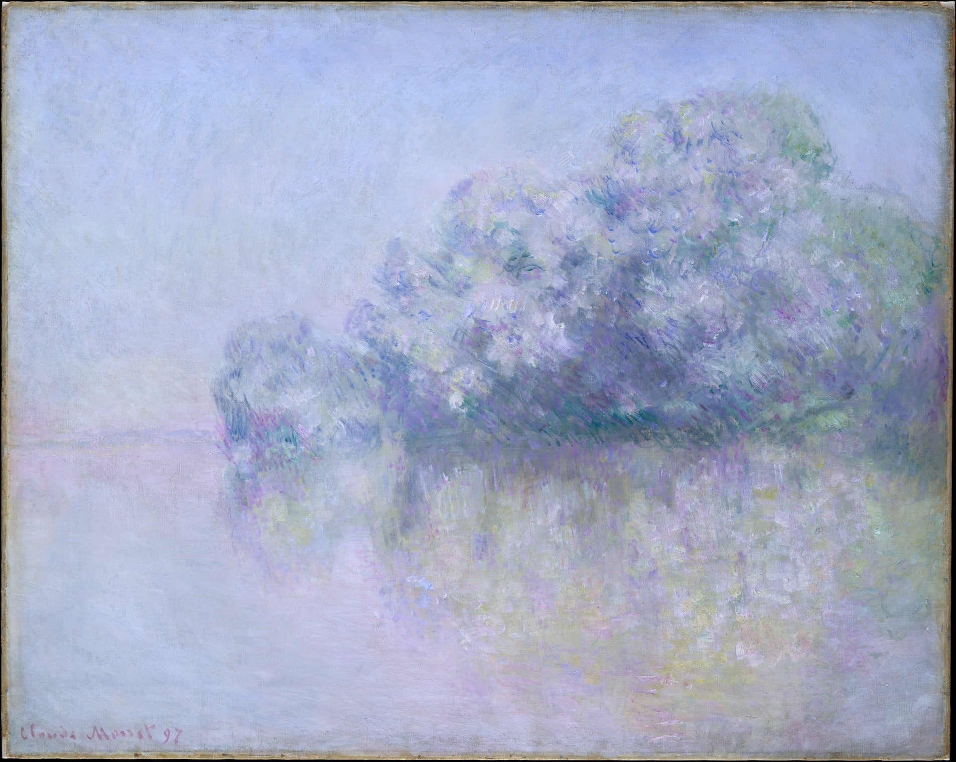 Reproduction du tableau « Île aux Orties près de Vernon - Claude Monet » par Alpha Reproduction en peinture à l’huile