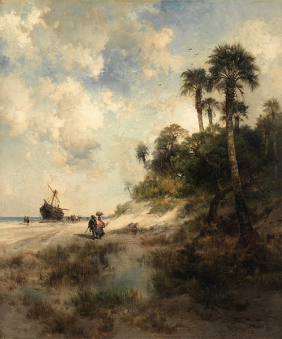 Île de Fort George Floride - Thomas Moran - Alpha Reproduction