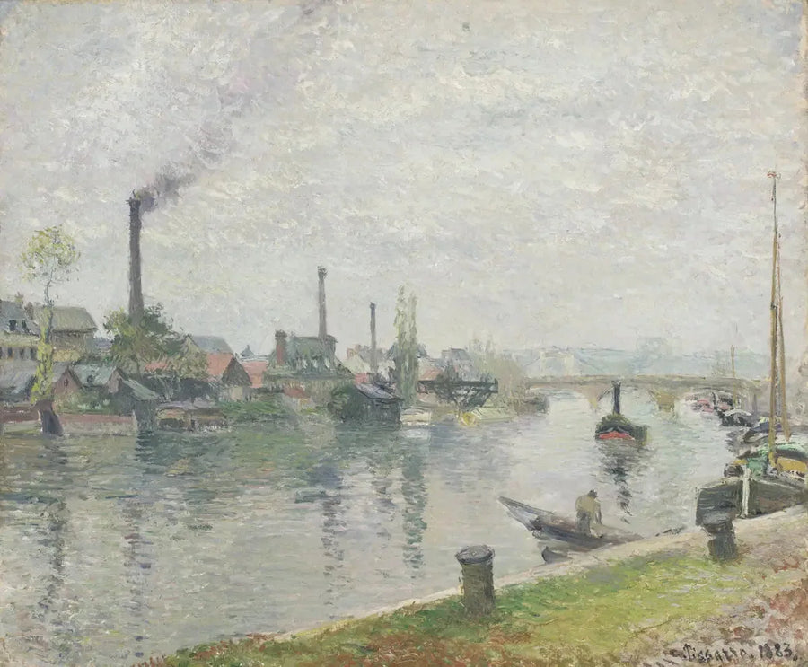 Île Lacroix i Rouen - Camille Pissarro