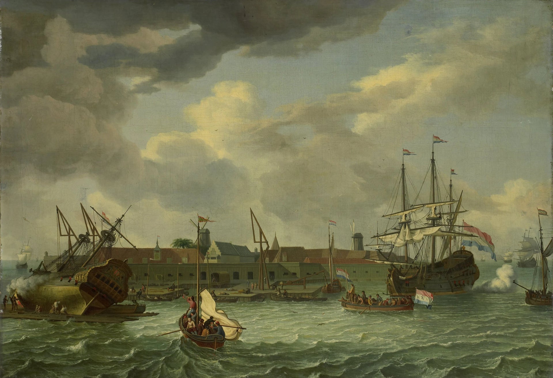 L'île d'Onrust près de Batavia - Abraham Storck