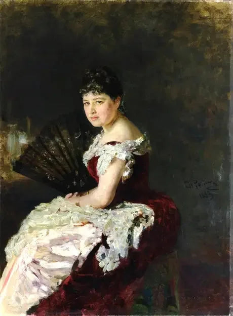 Портрет певицы Марии Николаевны Климентовой - Ilya Repin image 1 reproduction réalisée par Alpha Reproduction