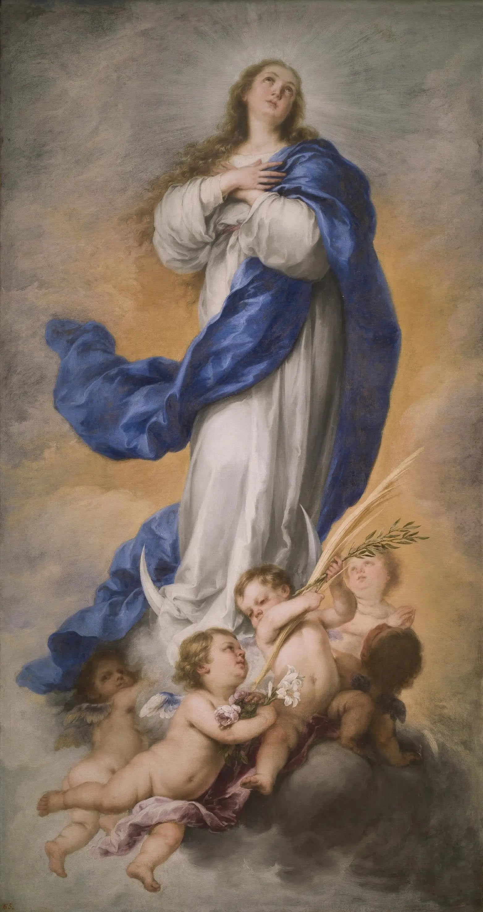 Immaculée Conception - Bartolomé Esteban Murillo image 1 copie peinte à la main à l’huile