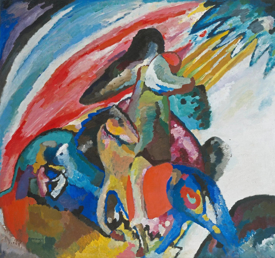 Improvisation 12 Rytteren - Vassily Kandinsky