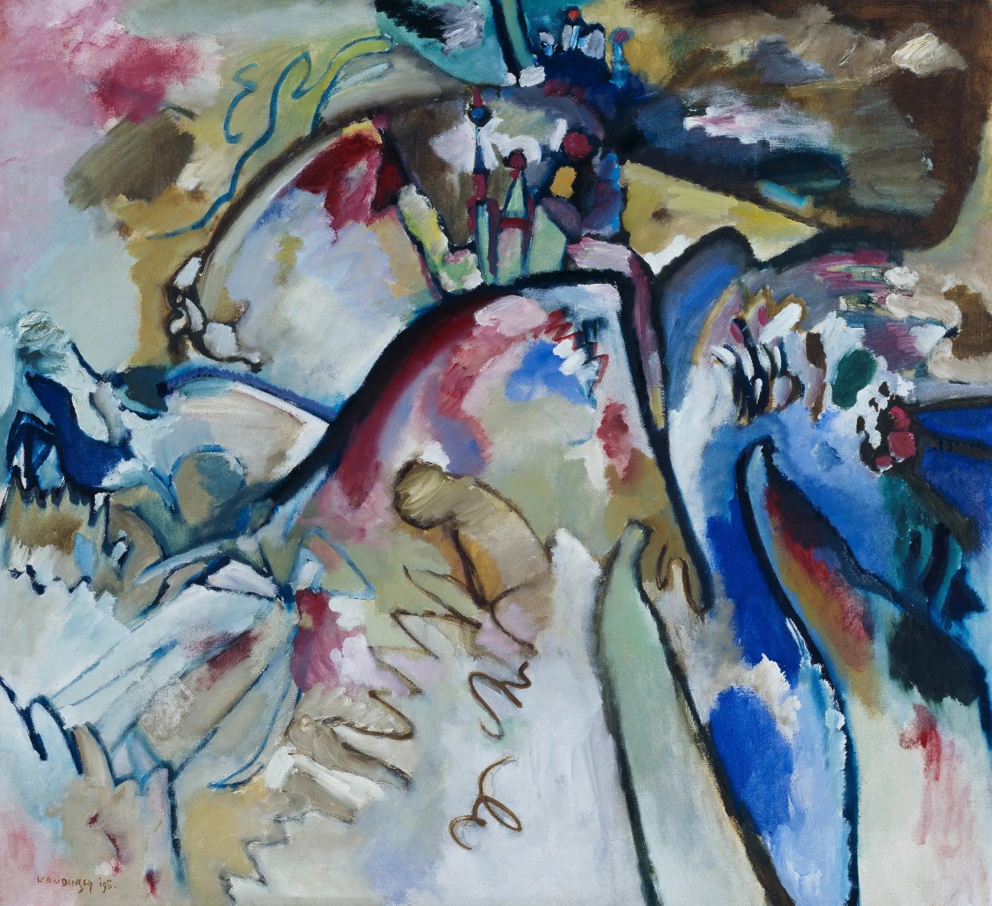 Improvisation 21a - Vassily Kandinsky image 1 reproduction artisanale de tableau