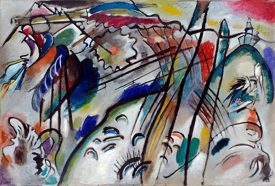 Improvisation 28 (deuxième version) - Vassily Kandinsky image 1 tableau peint à l’huile sur toile