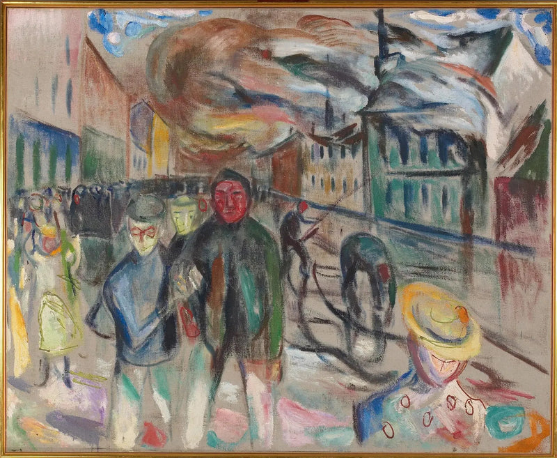 Brand i Grønland - Edvard Munch