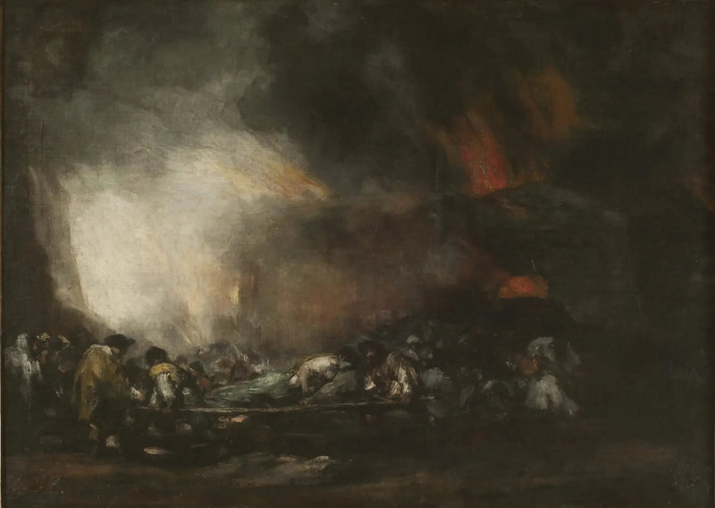 Brand i et hospital - Francisco de Goya