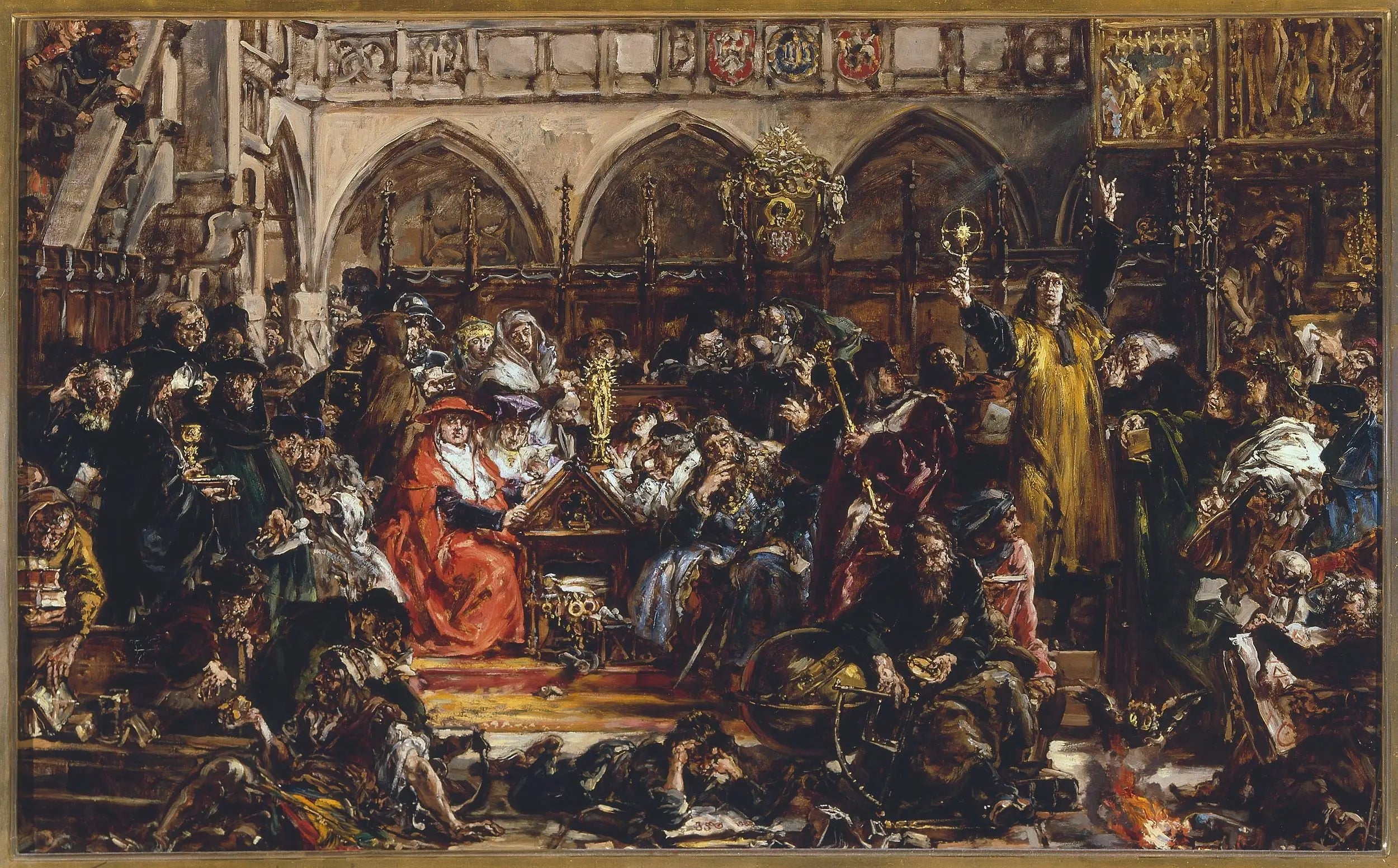Influence de l’université sur le pays d’après la série « Histoire de la civilisation en Pologne » - Jan Matejko - Alpha