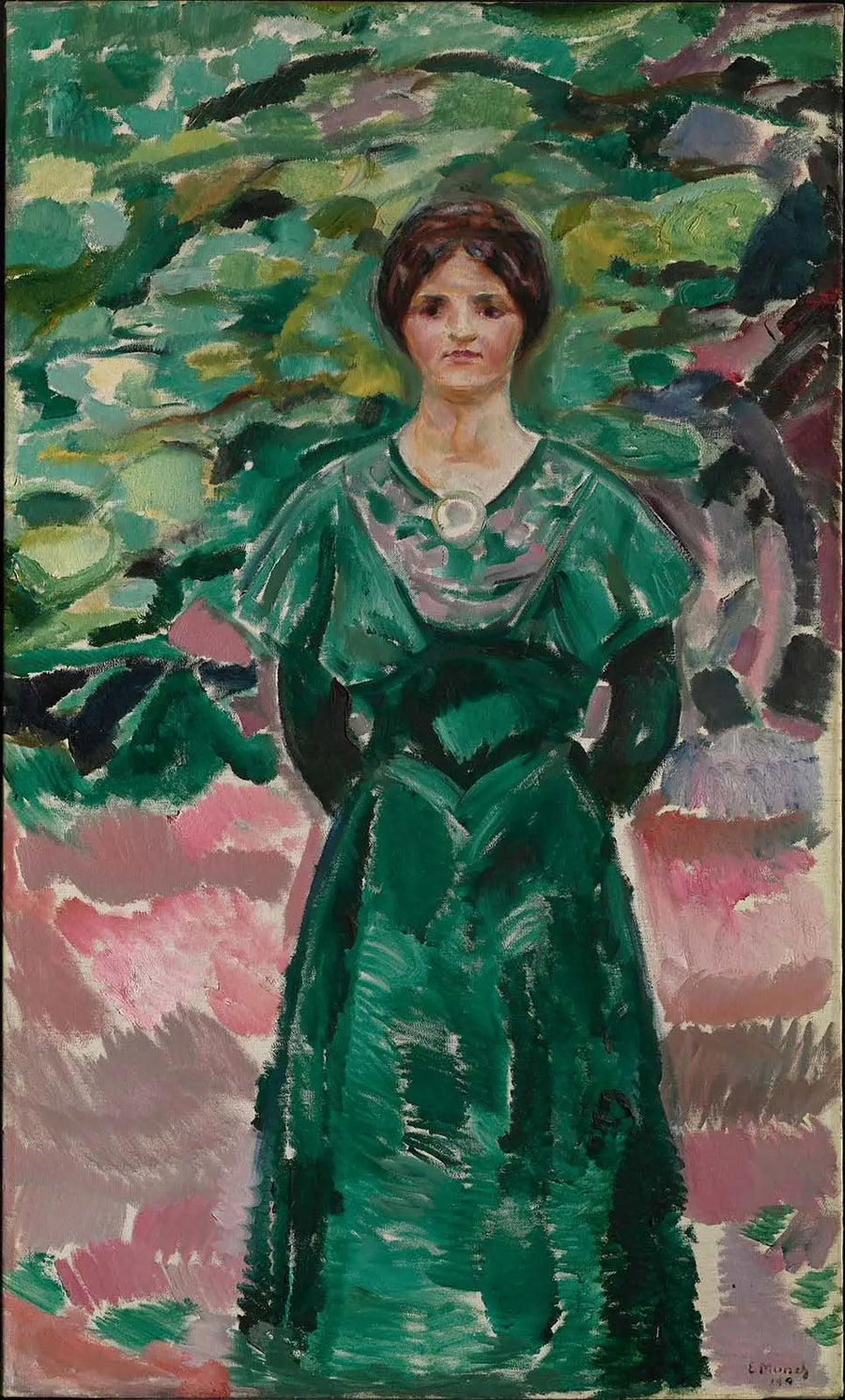 Ingeborg i grøn - Edvard Munch