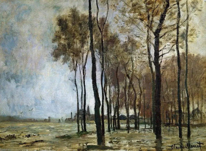 Oversvømmelsen i Argenteuil W252 - Claude Monet