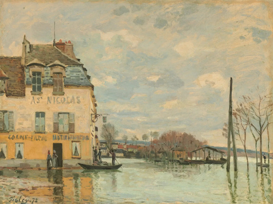 Oversvømmelser i Port-Marly - Alfred Sisley