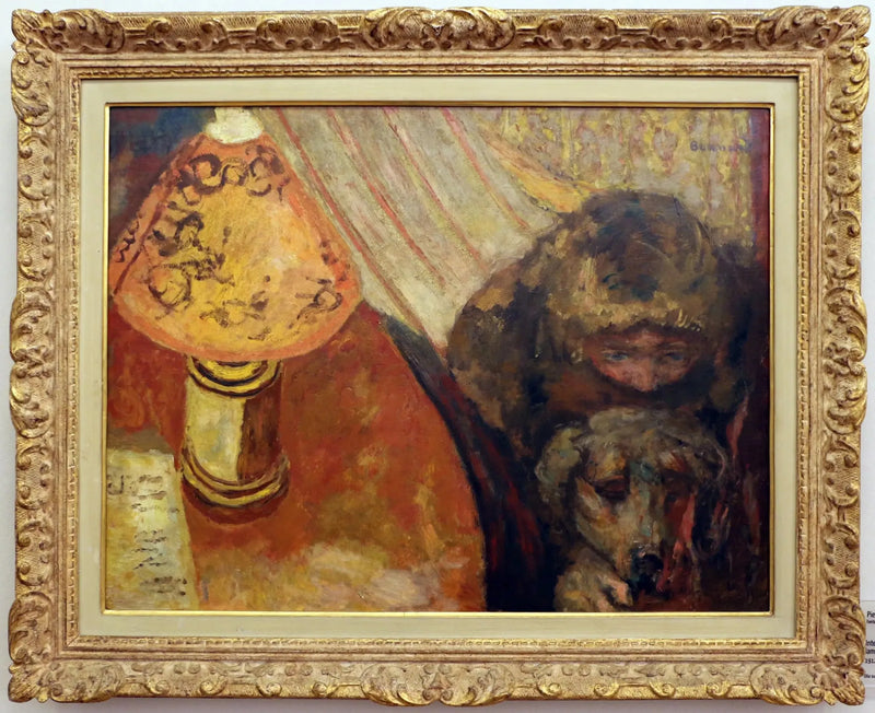 Indretning (i lampens lys) - Pierre Bonnard