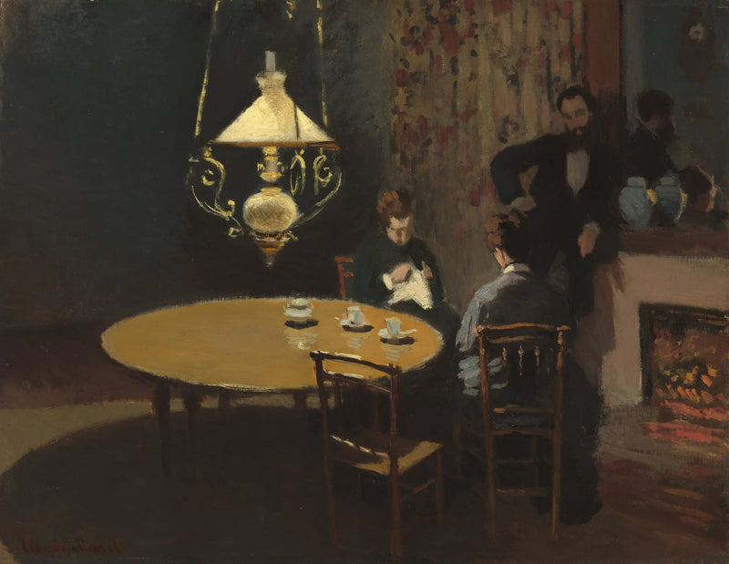 Interiør, Efter middag - Claude Monet