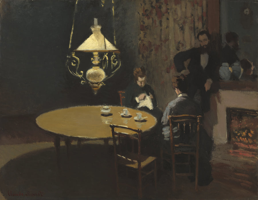 Interiør, efter middag W130 - Claude Monet