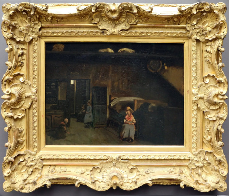 Indretningsdetaljer i Mas Bilier, nær Limoges - Jean-Baptiste Camille Corot
