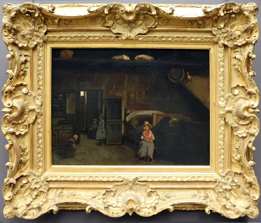 Indretningsdetaljer i Mas Bilier, nær Limoges - Jean-Baptiste Camille Corot