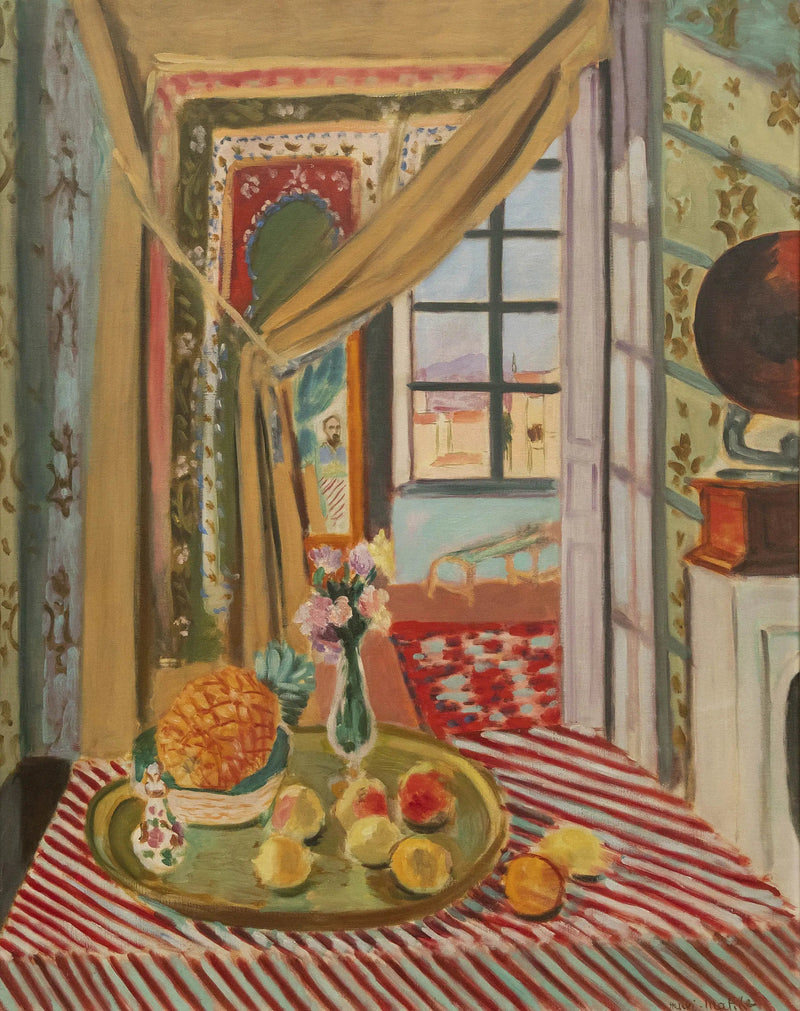 Indretning med grammofon - Henri Matisse