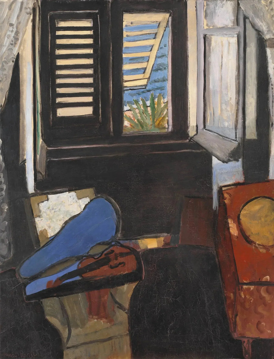 Indretning med violin - Henri Matisse