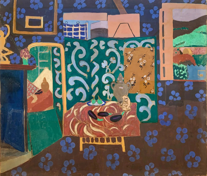 Indretning med auberginer - Henri Matisse