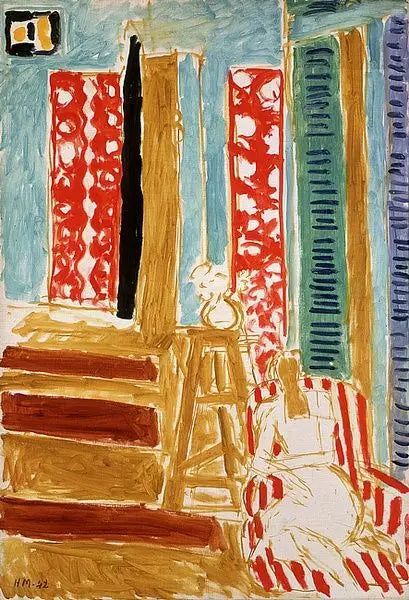 Reproduction du tableau « Intérieur aux barres de soleil - Henri Matisse » par Alpha Reproduction en peinture à l’huile