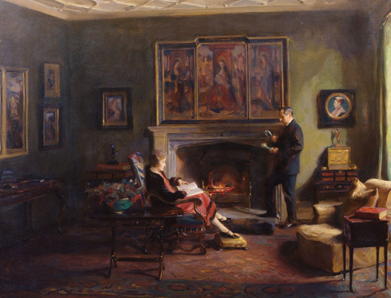 Intérieur avec le vicomte et la vicomtesse Lee de Fareham - Philip de László
