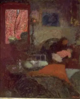 Indre med mor og barn - Édouard Vuillard