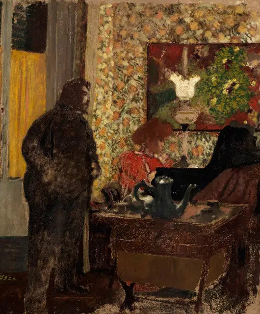 Interiør med Misia Natanson ved klaveret - Édouard Vuillard