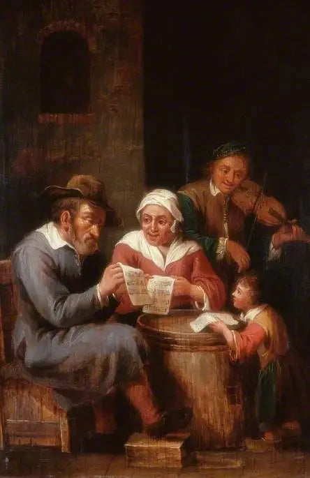 Interiør med personer - David Teniers den Yngre