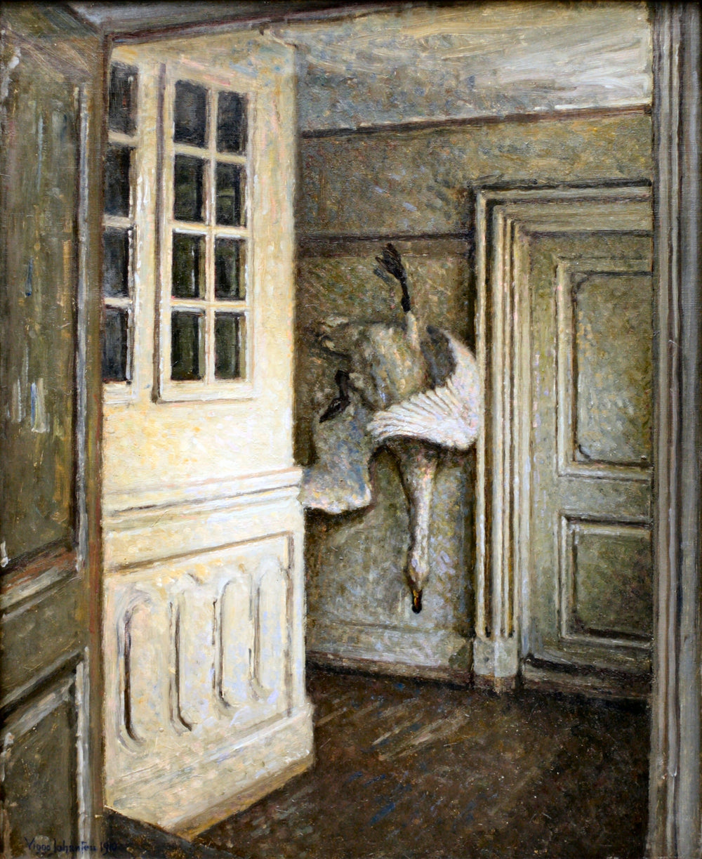Intérieur avec un cygne mort - Viggo Johansen image 1 reproduction réalisée par Alpha Reproduction