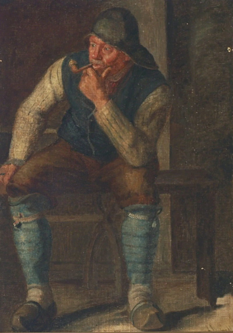 Interiør med en fisker. - Michael Peter Ancher