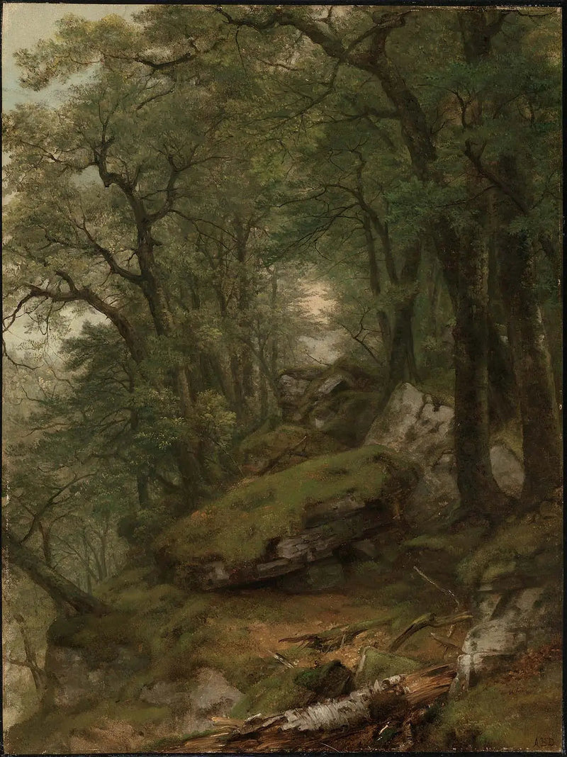 Indendørs skovlandskab - Asher Brown Durand