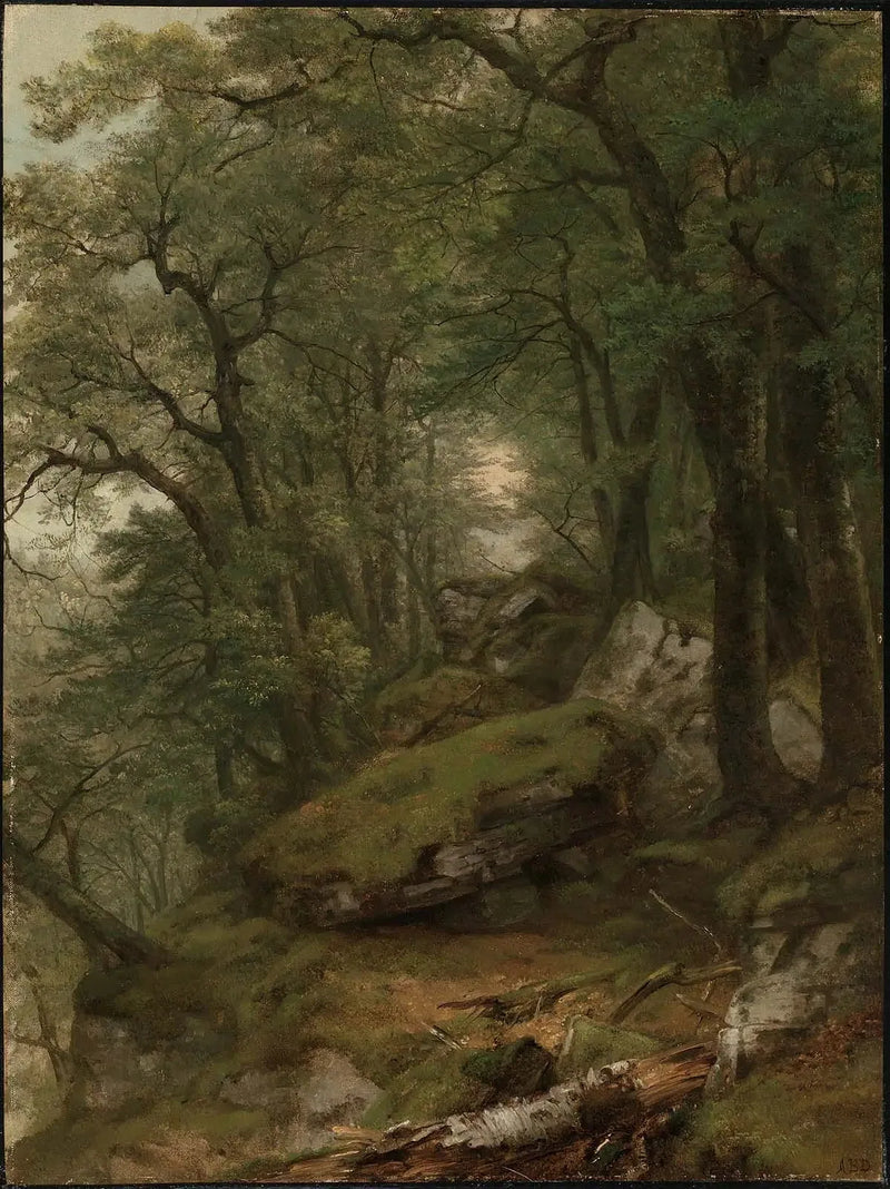 Indendørs skovlandskab - Asher Brown Durand