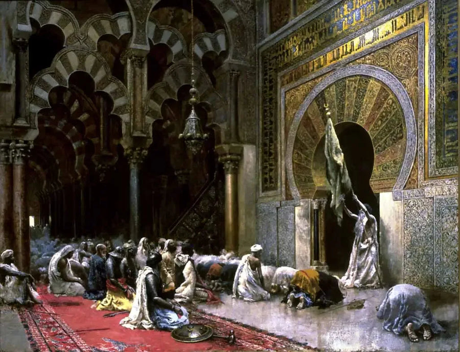 Indre af en moské i Córdoba - Edwin Lord Weeks