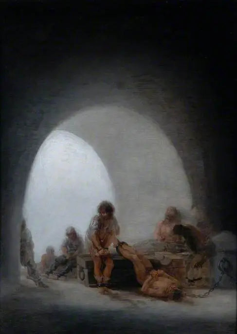 Indre af et fængsel - Francisco de Goya