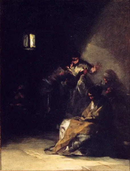 Indre af et fængsel - Francisco de Goya