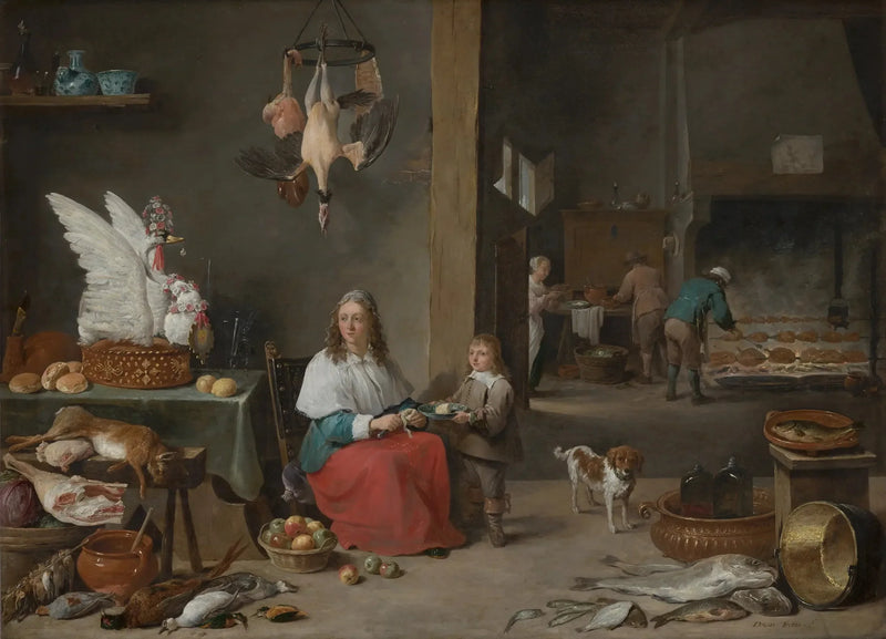 Køkkenindretning - David Teniers den Yngre